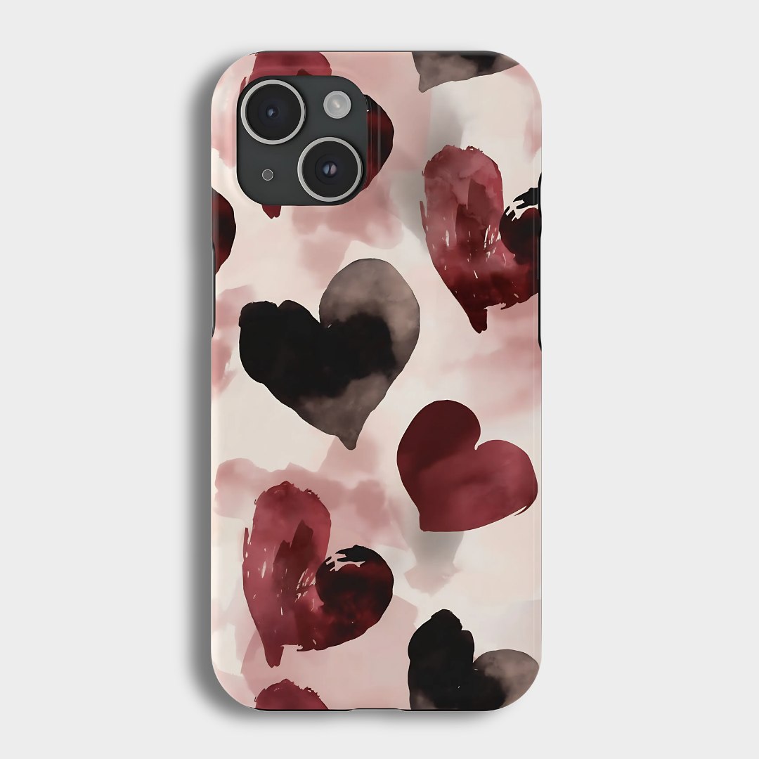 Watercolor Hearts C044