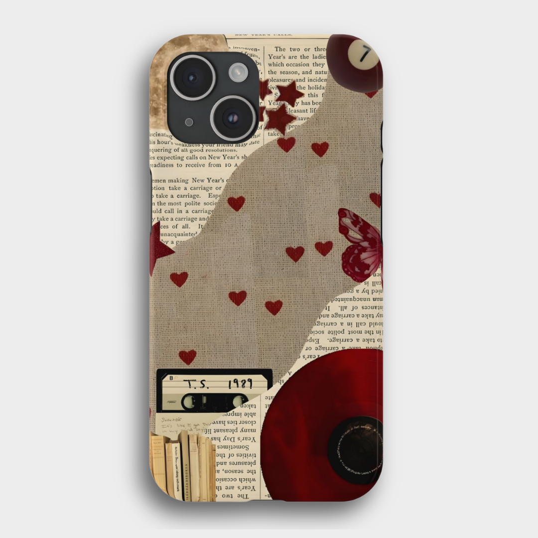 Vintage Hearts telefon kılıfı
